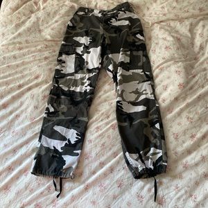 camo cargo pants